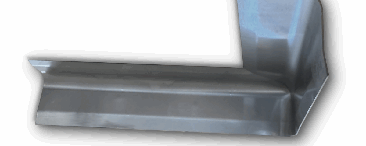 Impercold Schiffbau-Hohlkehle für Decke, quadratisches Edelstahlmodul, entwickelt zur Erleichterung der Reinigung und Verbesserung der Hygiene in gekühlten Umgebungen – 1200x480.