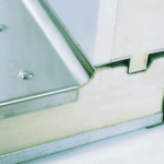 Impercold rounded profile in stainless steel, designed for internal corners of cold rooms and naval refrigerated spaces, promotes hygiene and cleanliness in refrigerated environments.