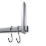Stainless steel hooks for Impercold cold rooms, ideal for hanging equipment or products in refrigerated environments.