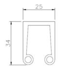 Impercold Bodendichtung, entwickelt zur Gewährleistung von Isolierung und Dichtheit in Kühlzellen mit bodenbündigem Verschluss.