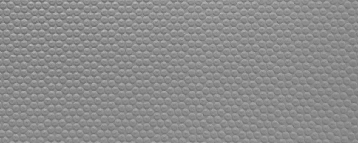 Gray plasticized sheet metal used in Impercold cold rooms to ensure resistance, durability, and ease of cleaning.