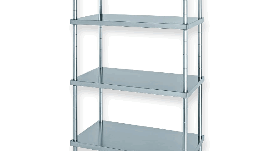 Impercold stainless steel shelving, ideal for internal organization of cold storage units and refrigerated environments.