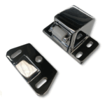 Impercold small model chrome door catch for refrigerator doors, compact and durable.