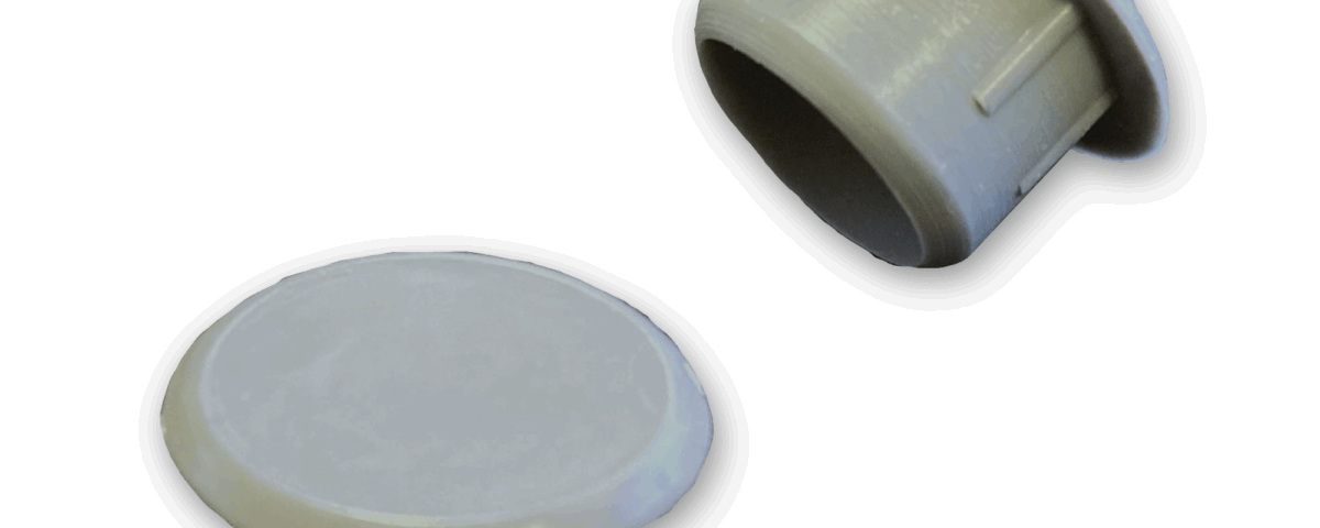 Impercold 12 mm diameter hole cover caps, used to close holes in industrial surfaces.